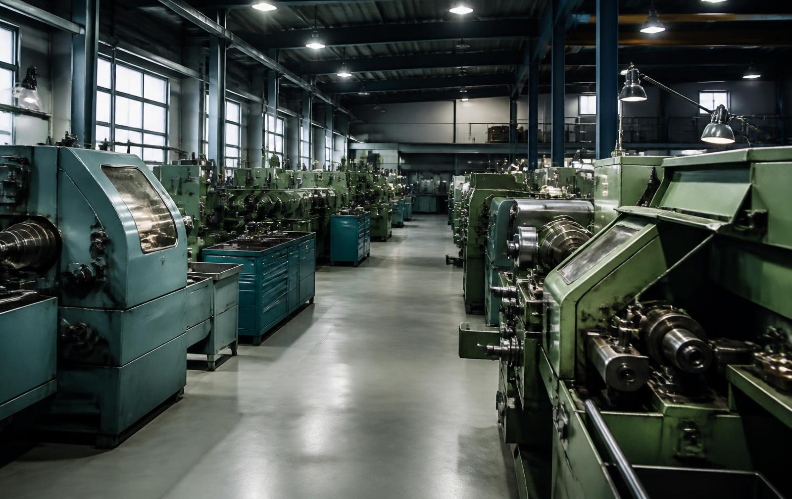 Machine park – automatic lathes and milling machines in the workshop