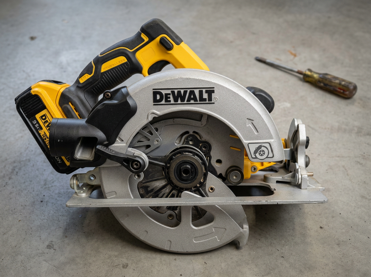 Power tool in the ELKOM service workshop